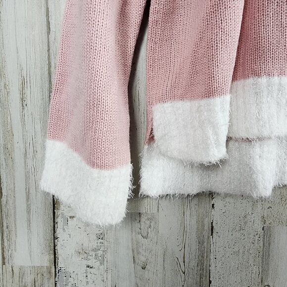 Holiday Time Holiday Sequin Meowy Kitty Cat Sweater Pink Size XL 16-18 - Picture 9 of 10